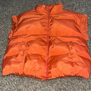 Ellison Orange Puffer Vest